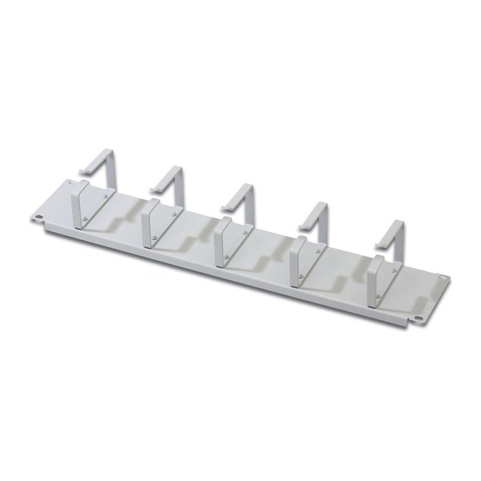 DIGITUS Rangierpanel 2HE 5x Ringe 85x60mm Grau