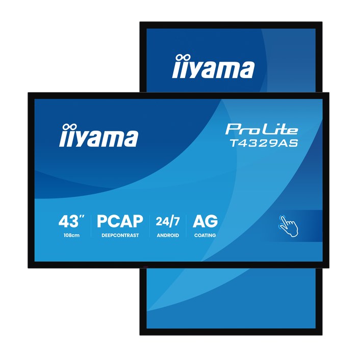 IIYAMA 108cm (42.5") T4329AS-B1AG 16:9 M-Touch 2xHDMI+UBS-C