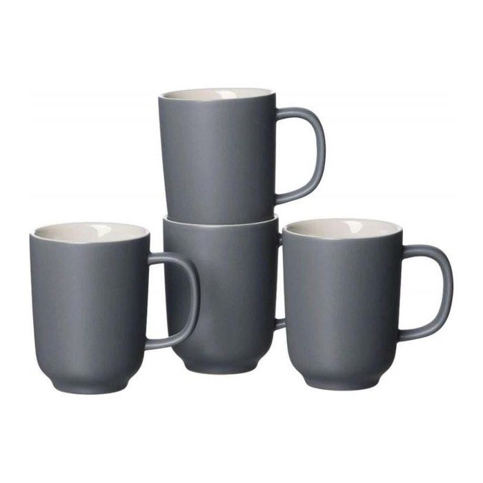 FliRt by R&B Kaffeetassen JASPER grau 0,28 l, 4 St.
