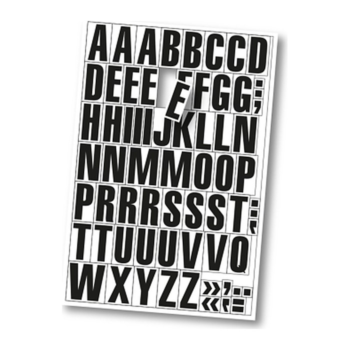 EICHNER Buchstaben A-Z Magnete weiß 22,5 x 32,5 cm, 2 Bogen