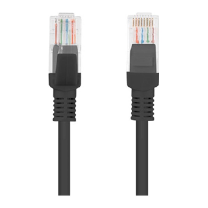 LANBERG Patchkabel CAT.5E UTP 20m Fluke Zertifikat schwarz