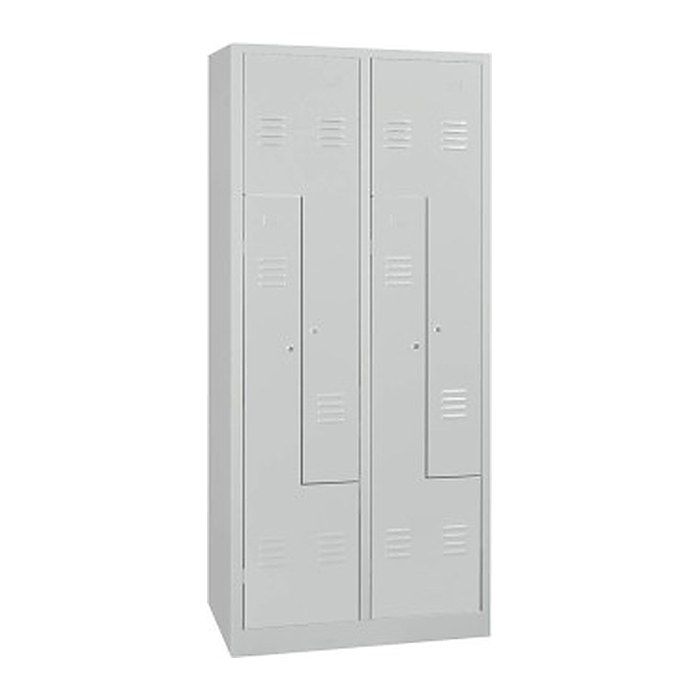 Gürkan Z-Spind lichtgrau 106567, 4 Schließfächer 80,0 x 50,0 x 180,0 cm