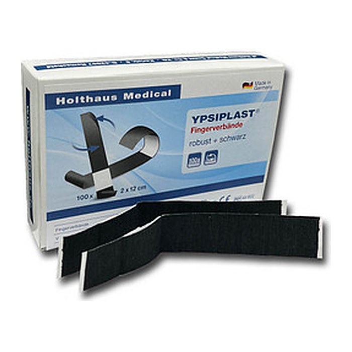 Holthaus Medical Fingerpflaster YPSIPLAST® 40802 schwarz 2,0 x 12,0 cm, 100 St.