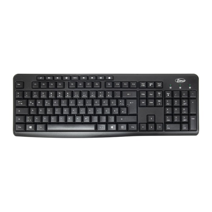Inter-Tech Tas KB-208-II Tastatur + Maus-Set, drahtlos