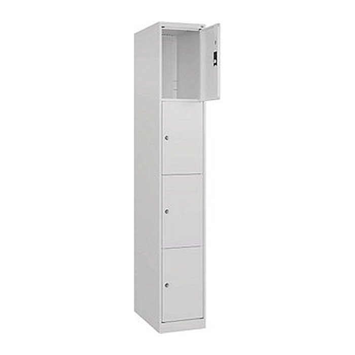 CP Schließfachschrank Classic Plus verkehrsweiß 080000-104 S10012, 4 Schließfächer 30,0 x 50,0 x 185,0 cm
