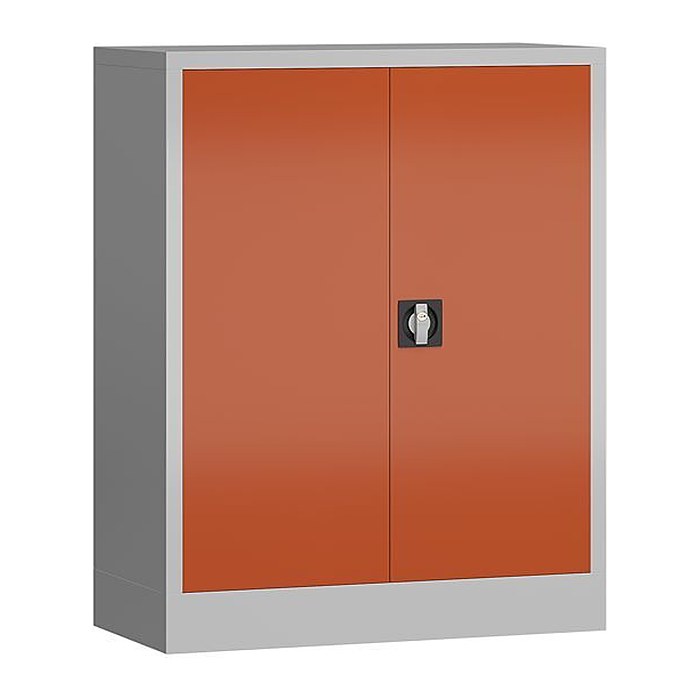 ClassiX Stahlschrank X-530314 feuerrot, lichtgrau 2 Fachböden 80,0 x 38,0 x 100,0 cm, aufgebaut, 1 St.