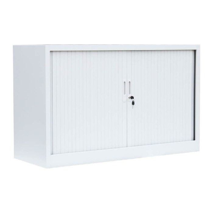 LÜLLMANN Schiebetürenschrank, 555127 signalweiß 1 Fachboden 120,0 x 45,7 x 75,0 cm