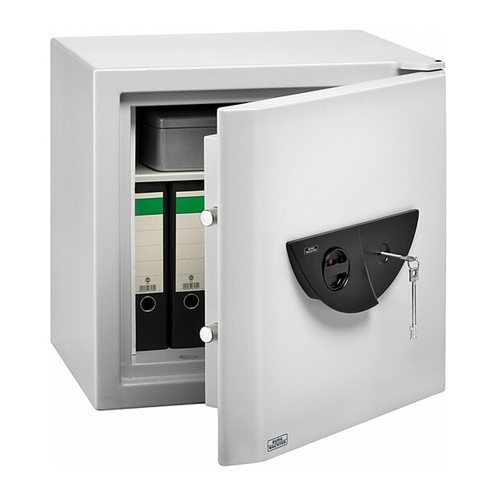 BURG WÄCHTER Tresor WS Office -Doku 121 K Sicherheitsstufe 2 nach EN 1143-1 mit Feuerschutz lichtgrau 64,1 x 55,5 x 62,6 cm