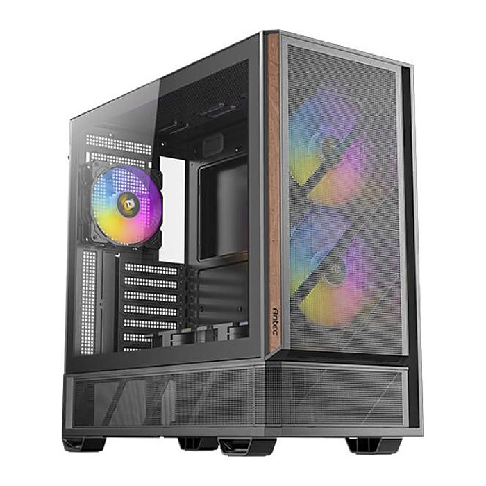 Antec Geh Mid P30 ARGB (Wood) ATX/M-ATX/M-ITX o.N. BK retail