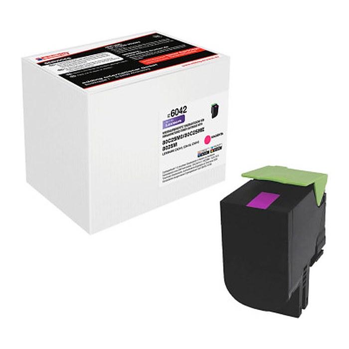 edding EDD-6042 magenta Toner kompatibel zu LEXMARK 80C2SM0