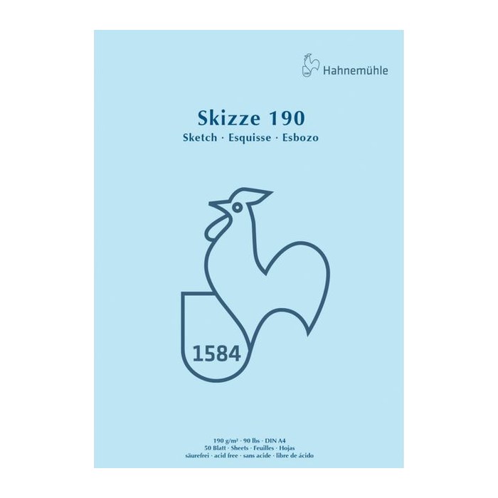 HAHNEMÜHLE Skizzenblock Skizze 190 DIN A4, 1 Block