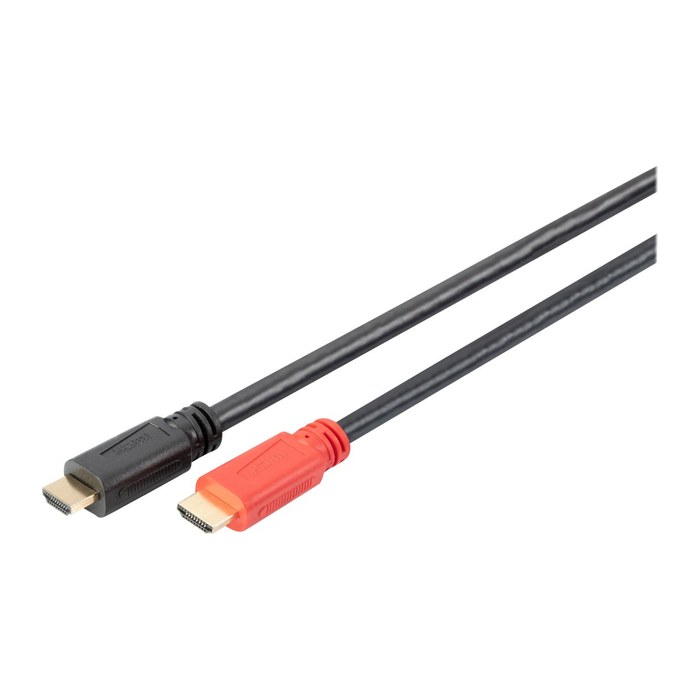 DIGITUS HDMI-Kabel Ethernet u. Signalverstärker 10m schwarz