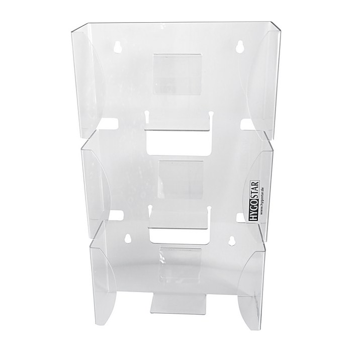 HYGOSTAR Handschuhspender Triple 88958 transparent Kunststoff, 1 St.