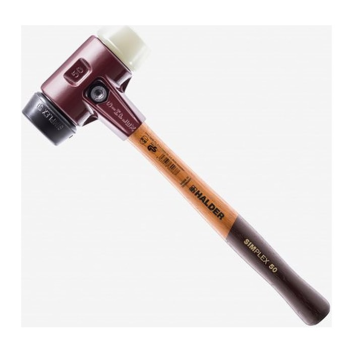 HALDER SIMPLEX Schonhammer Ø 40 mm Kopf: Gummi, Nylon