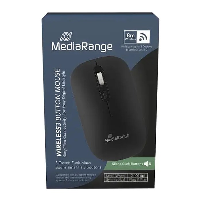 MediaRange MROS267 Maus kabellos schwarz