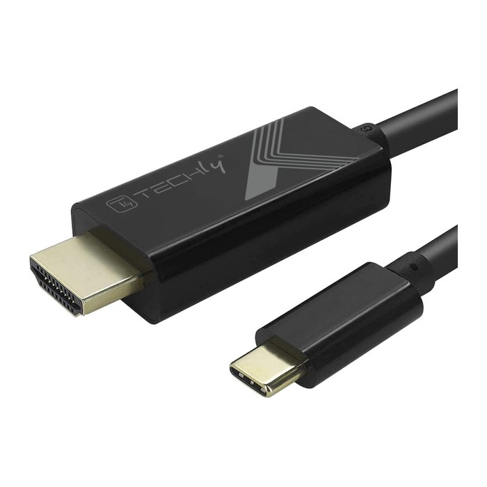 Techly USB Typ C ST auf HDMI 2.0 4K, 2m, schwarz