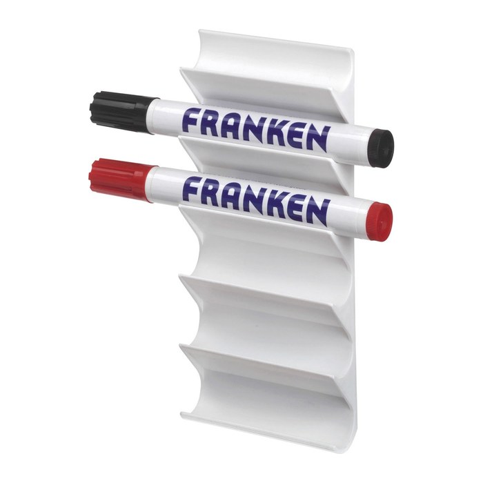 FRANKEN Stiftehalter weiß Acryl 6 Fächer 7,5 x 1,2 x 16,0 cm