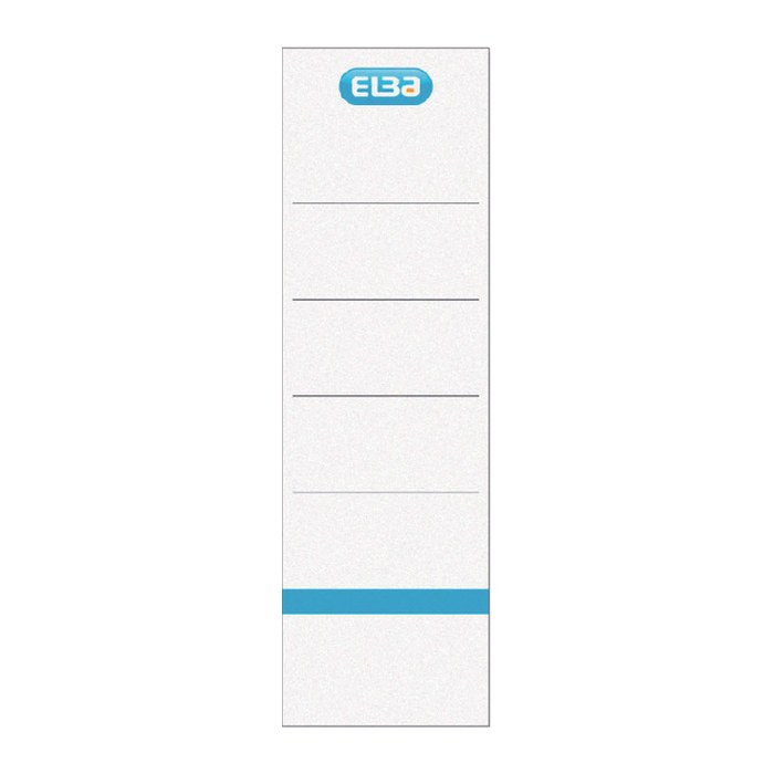 ELBA Ordneretiketten weiß für 8,0 cm Rückenbreite, 10 St.