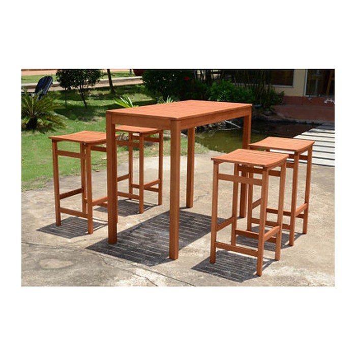 Garden Pleasure Gartentisch Palmdale braun rechteckig 120,0 x 60,0 x 100,0 cm