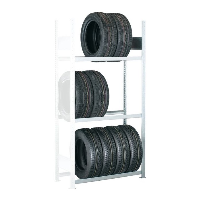 SCHULTE Anbauregal 20990 silber 115,0 x 40,0 x 275,0 cm
