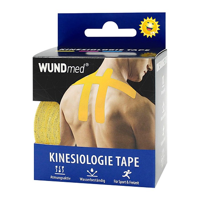 WUNDmed® Tape Kinesiologie 04-039 gelb 5,0 cm x 5,0 m, 1 St.