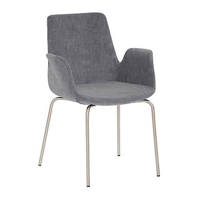 Mayer Besuchersessel myHELIOS grau chrom Stoff 58,0 x 59,0 x 87,0 cm, 1 St.