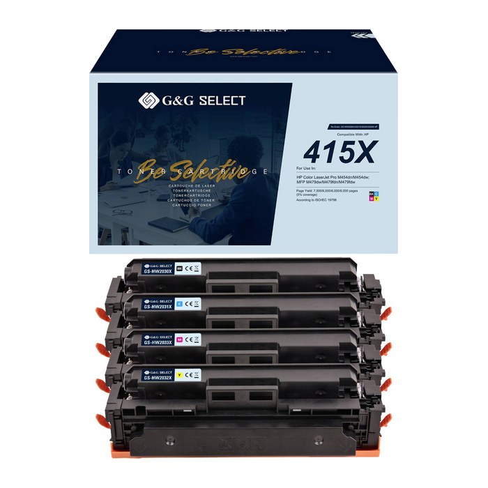 G&G Select XL-Toner ersetzen HP 415X 4 Stück