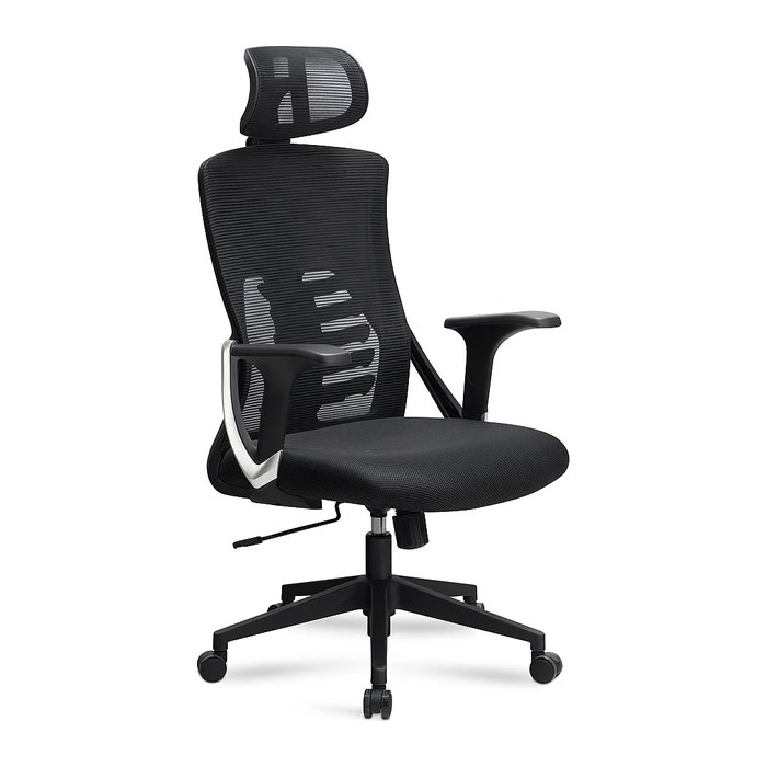 AMSTYLE Bürostuhl, SPM1.447 Stoff schwarz, Gestell schwarz