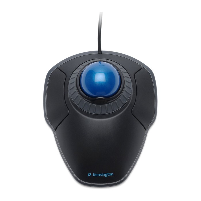 Kensington Orbit mit Scroll-Ring Trackball kabelgebunden blau, schwarz