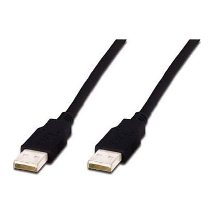 DIGITUS USB 2.0 Anschlusskabel Typ A -A St/St 1.0m, sw