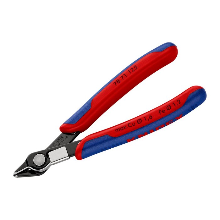 KNIPEX Elektronik-Seitenschneider Super Knips® mit Drahklemme 78 71 125