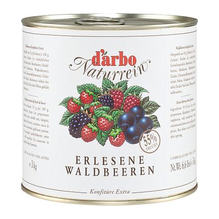 d’arbo Extra Waldbeer Fruchtaufstrich, 3,0 kg