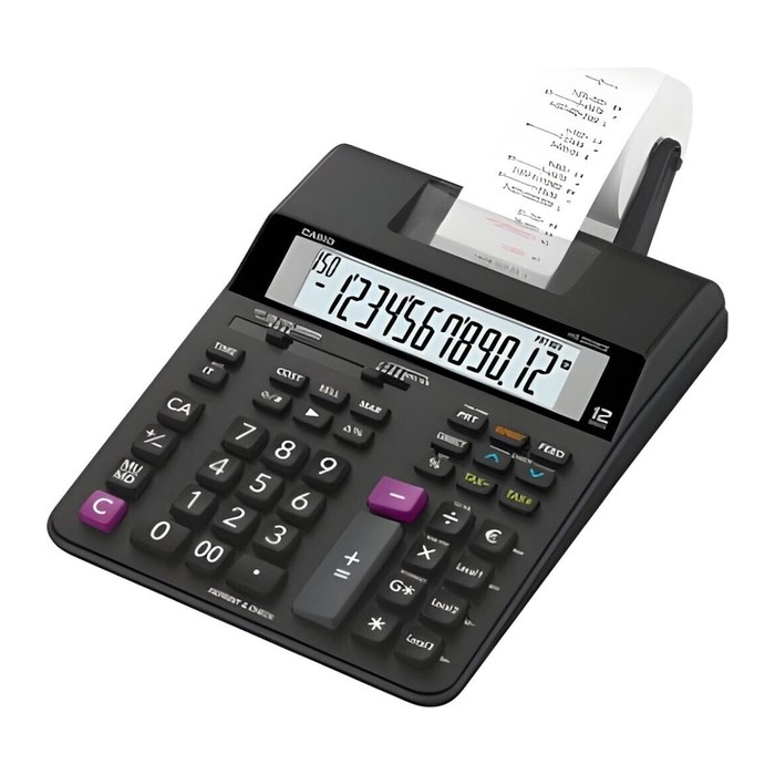 CASIO HR-200RCE Tischrechner druckend schwarz