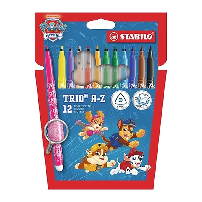STABILO Trio A-Z PAW Patrol Filzstifte farbsortiert, 12 St.