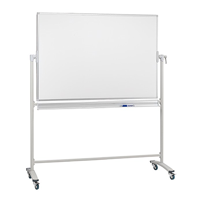 FRANKEN mobiles Whiteboard 220,0 x 120,0 cm weiß lackierter Stahl