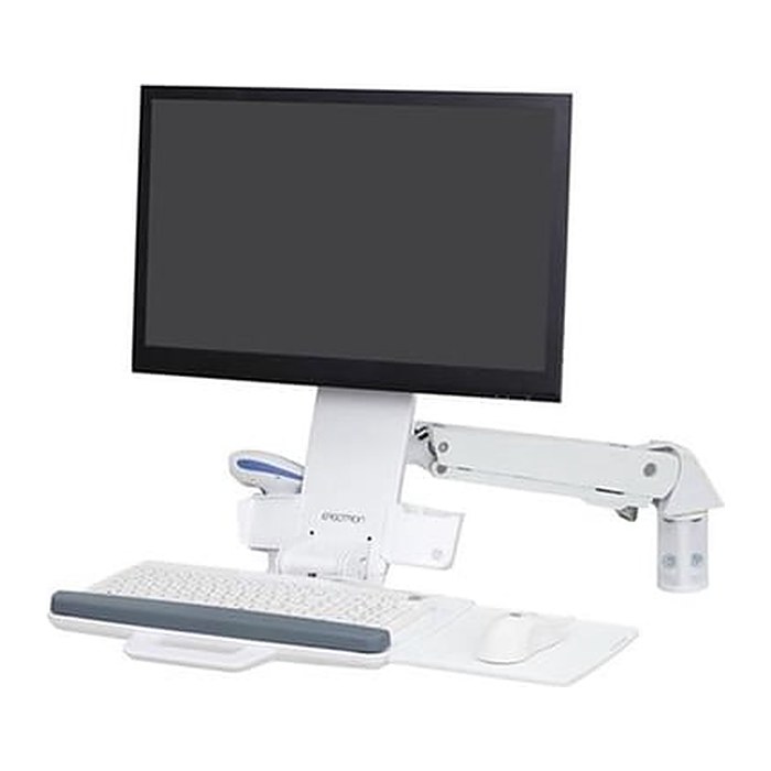 ergotron Monitor-Maus-Tastatur-Halterung StyleView 45-266-216 weiß für 1 Monitor, 1 Tastatur, 1 Maus, 1 Scanner, Wandhalterung