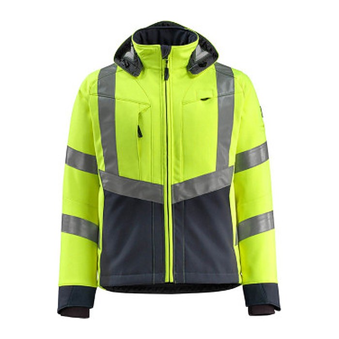 MASCOT® unisex Warnjacke Blackpool gelb, schwarzblau Größe S
