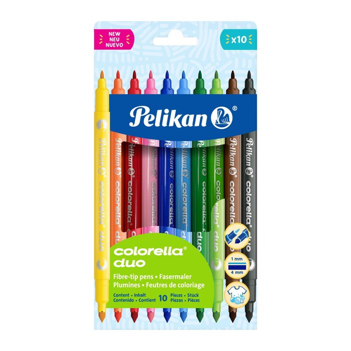 Pelikan Colorella Duo C407 Filzstifte farbsortiert, 10 St.