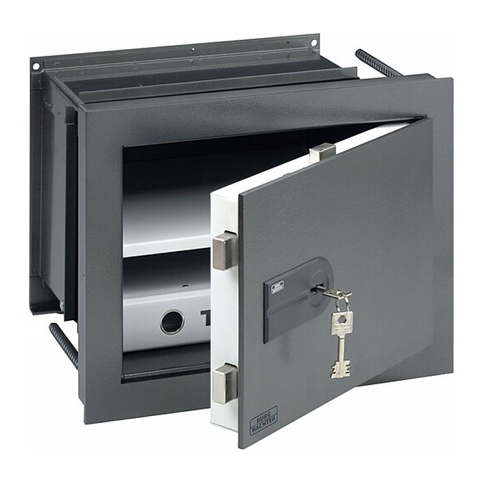BURG WÄCHTER Wandtresor WT 614 K Sicherheitsstufe 0 nach EN 1143-1 alteisen 43,4 x 23,3 - 35,1 x 34,2 cm