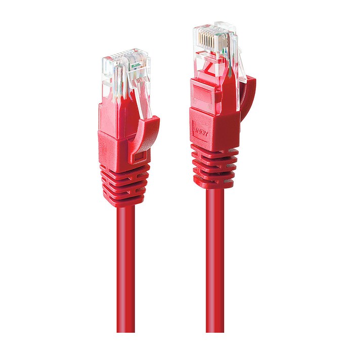 LINDY Patchkabel Cat6 U/UTP rot 0.30m