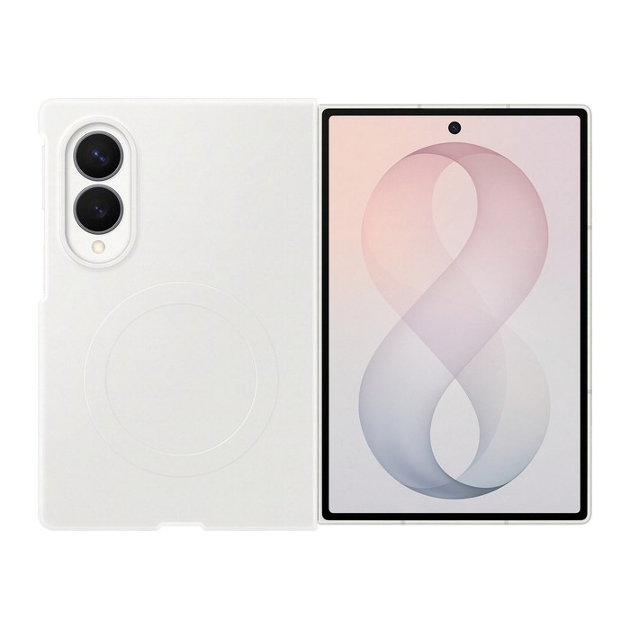 Samsung Smartphone Silicon Magnet Case White for Fold 8