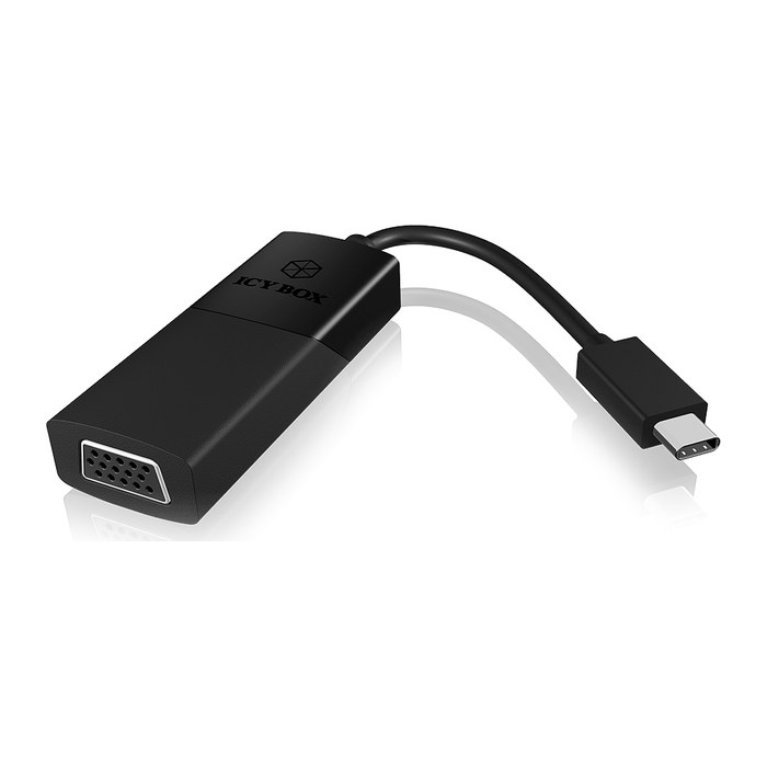 ICY BOX Adapter USB-C auf VGA IB-AC533-C Schwarz