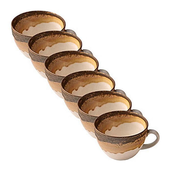 HEART & SOUL Kaffeetassen Perfect Match Cumin hellbraun 0,34 l, 6 St.