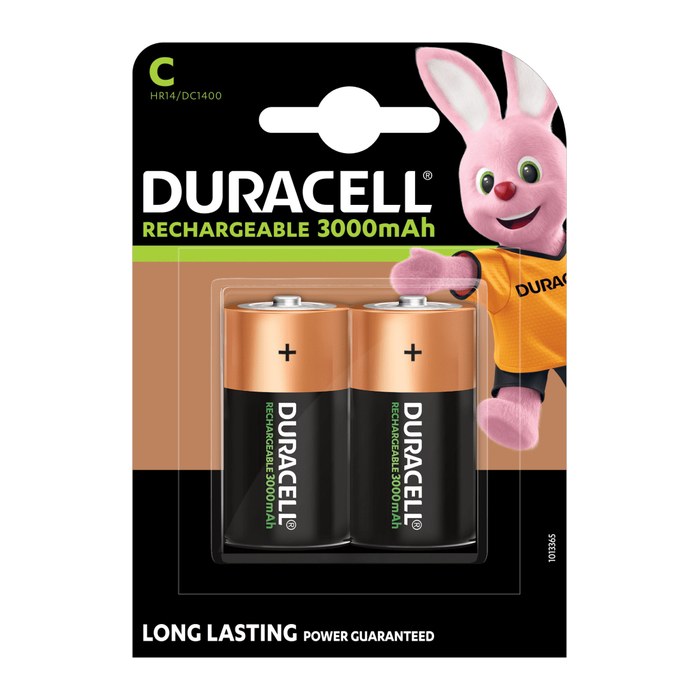 DURACELL Akkus PreCharged Ni-MH Baby C 3.000 mAh, 2 St.