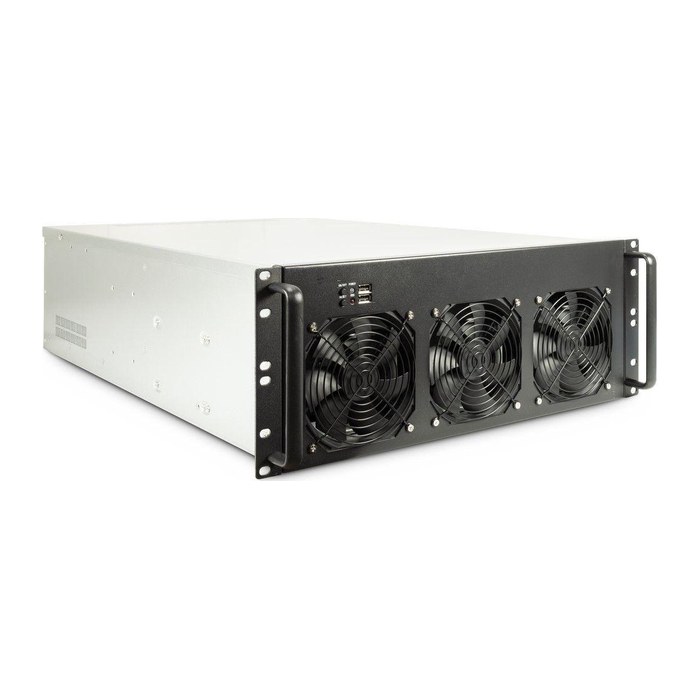 Inter-Tech Mining-Rack 4F28 4HE 6 x 120mm Lüfter 2X2.0 USB retail