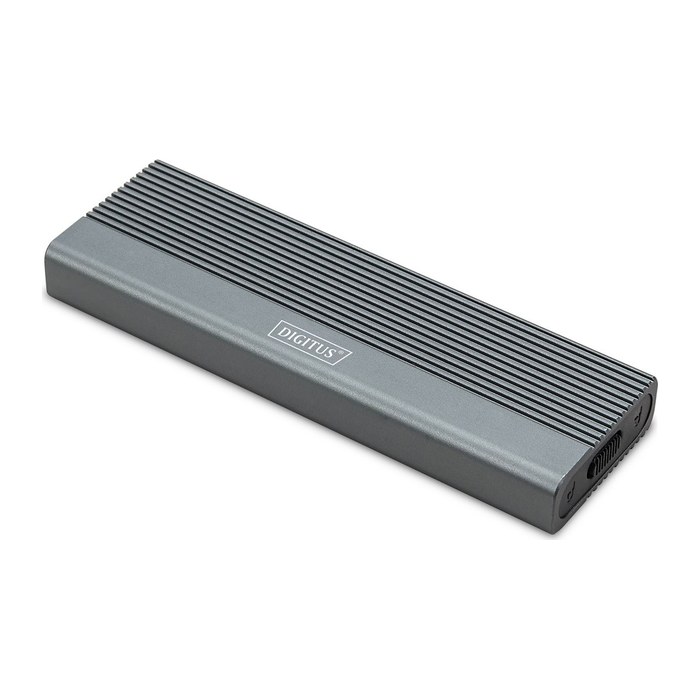 DIGITUS Gehäuse USB 3.1 Gen2 SSD M2 NVMe + SATAIII Alu