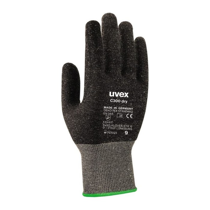 uvex unisex Schnittschutzhandschuhe C300 dry anthrazit Größe 7, 1 Paar