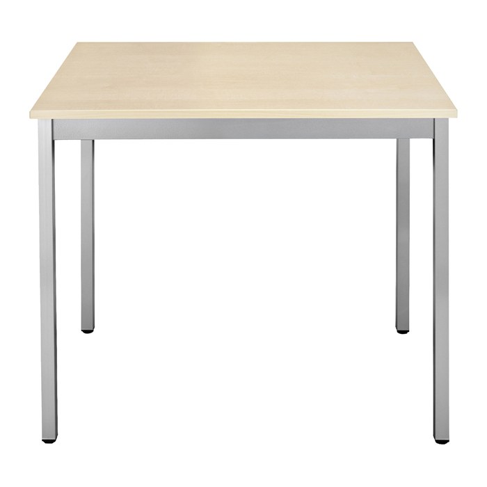 SODEMATUB Mehrzwecktisch ahorn, alu rechteckig, Vierkantrohr alu, 140,0 x 70,0 x 74,0 cm