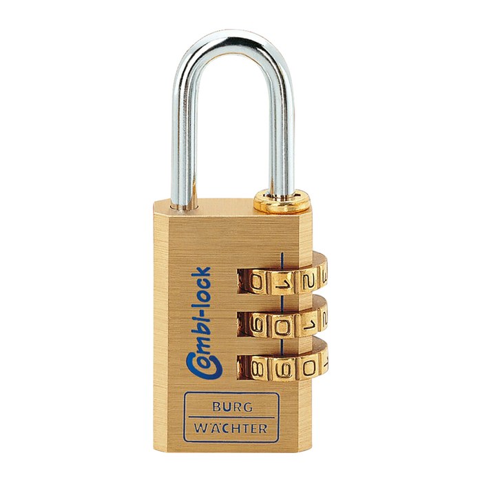 BURG WÄCHTER Vorhängeschloss Combi-Lock 80 20M gold, 1 St.