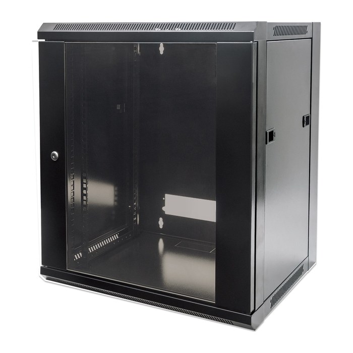 INTELLINET Wandverteiler 9HE 570x600mm schwarz,unmontiert